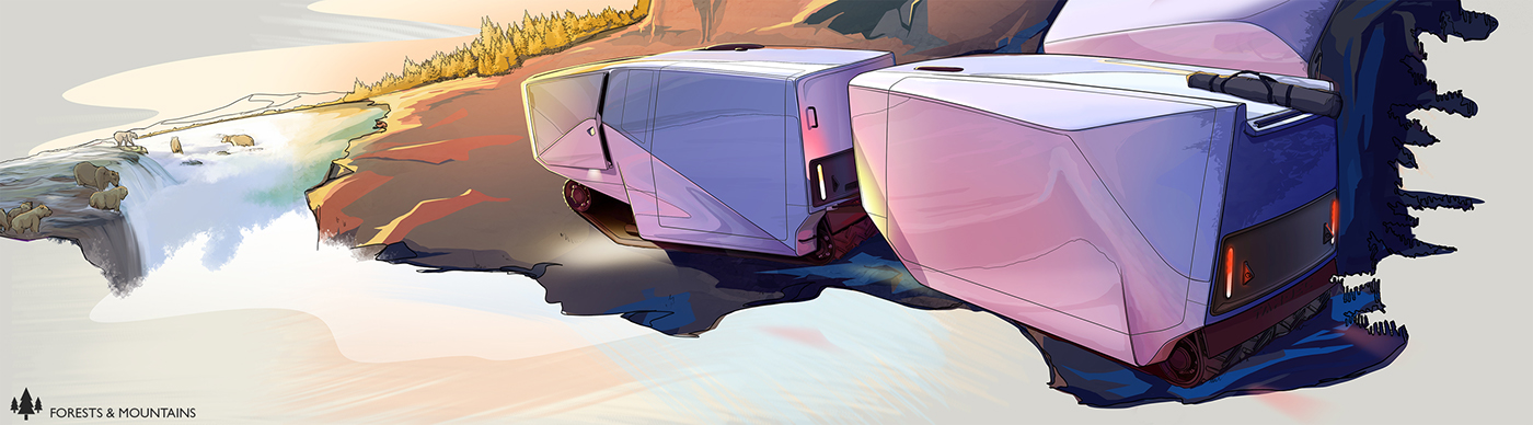 tetris，conceptual design，transport，manned，industrial design，army，